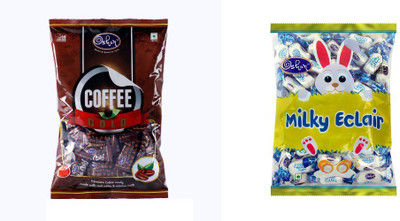 

Oshon "COFFEEGOLD_500_POUCH & CRUNCHYMILK_500_POUCH " Creamy Milk Candy(Pack of 2)