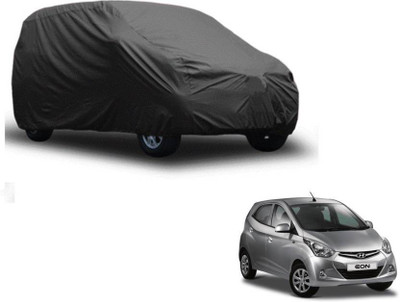 A K Traders Car Cover For Hyundai Eon (Without Mirror Pockets)(Grey)