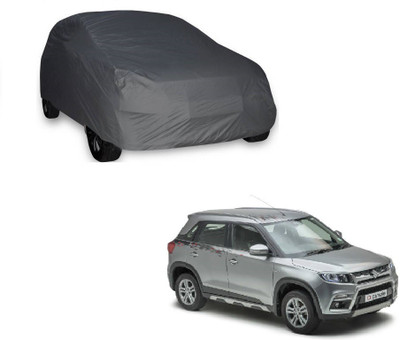 Furious3D Car Cover For Maruti Suzuki Vitara Brezza (Without Mirror Pockets)(Grey, For 2016, 2017 Models)