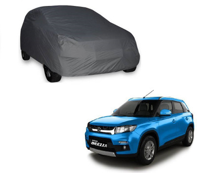 Furious3D Car Cover For Maruti Suzuki Vitara Brezza (Without Mirror Pockets)(Grey, For 2016, 2017 Models)
