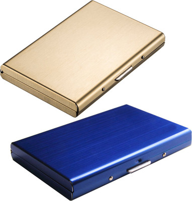 

Stealodeal Blue and Gold Metal Limited Edition Atm 6 Card Holder(Set of 2, Blue, Gold)