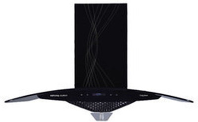 

Kutchina Curvy 75cm Touch Control Autoclean Wall Mounted Chimney(Black 1200)
