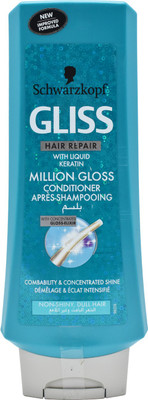 

Schwarzkopf Gliss Hair Repair Million Gloss Conditioner, Non-Shiny, Dull Hair - 400ml(400 ml)