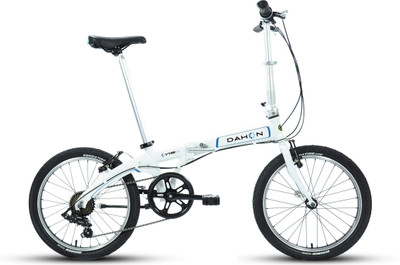 Dahon Vybe D7 20 T Folding Bikes/Folding Cycle(7 Gear, White), Ivory white