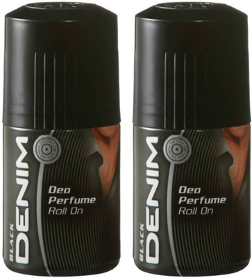 

Denim Black Deomax Deodorant Roll-on - For Men(50 ml, Pack of 2)