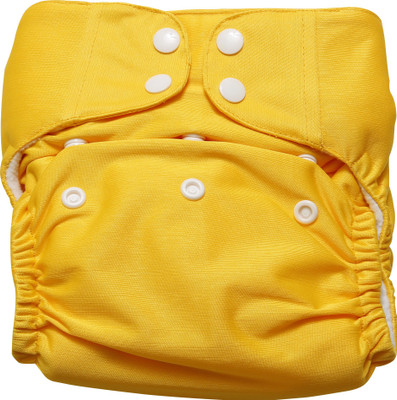 

Apple Blossoms PUL Fabric Yellow (OS-PS-DY) One Size-Pocket Style (Snap Closure) Diapers- Plain - New Born