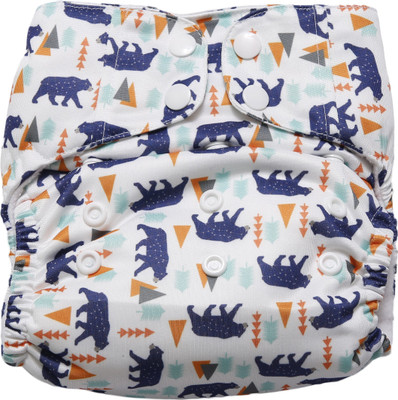 

Apple Blossoms PUL Fabric Blue Animal Printed (OS-PS-BR) One Size-Pocket Style (Snap Closure) Diapers - New Born