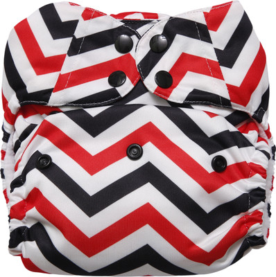 

Apple Blossoms PUL Fabric MicroFleece Red & Black (OS-AIO-SR) One Size ALL-IN-ONE Style Diapers (Snap Closure) - New Born