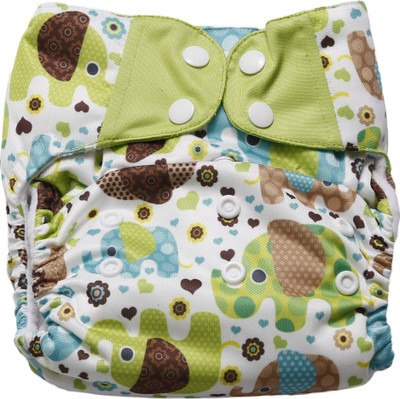 

Apple Blossoms PUL Fabric MicroFleece Purple (OS-AIO-ET) One Size ALL-IN-ONE Style Diapers (Snap Closure) - New Born