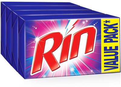 Rin Detergent Bar(1000 g, Pack of 4)