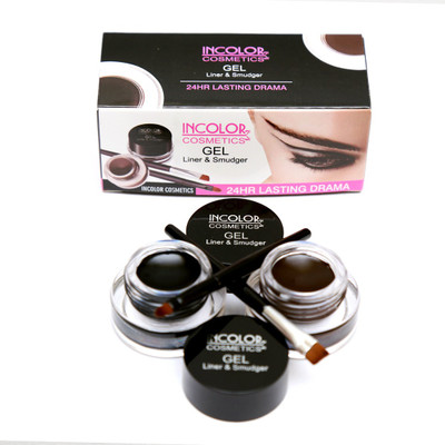 

Incolor Two in One 24 hr Gel Eyeliner And Smudger 8 g(Black, Brown)