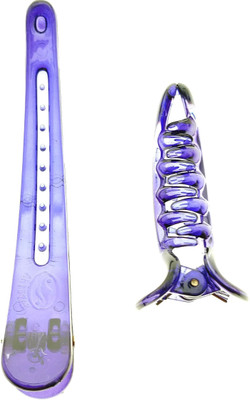 

Tribal Zone Tribalzone Solid Unbreakable Plastic Clip Combo for Woman And Girls Hair Clip(Purple)