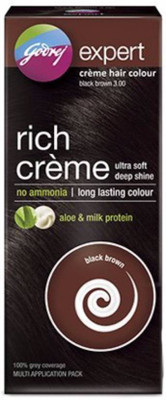 

Godrej Expert Rich Creme Hair Color(Black Brown 3.0)