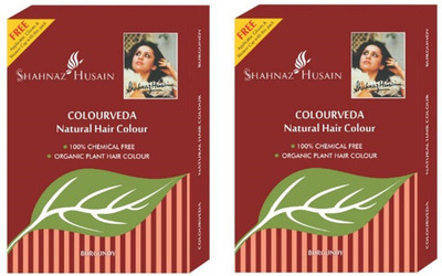 

Shahnaz Husain Colourveda Natural Hair Colour Burgundy Hair Color(Burgundy)