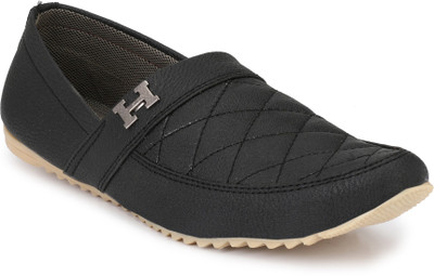 

LIZAA Boys Slip on Loafers(Black