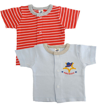 Magic Train Boy's & Girl's Printed Cotton T Shirt(Multicolor, Pack of 2) available at flipkart for Rs.279