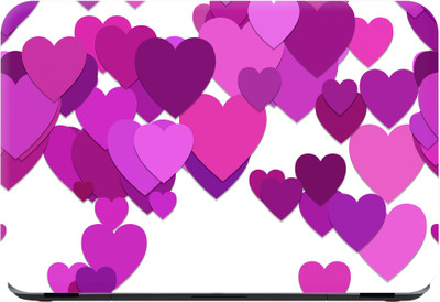 

Flipkart SmartBuy purple hearts Premium LG Vinyl (matte) Laptop Decal 15.6