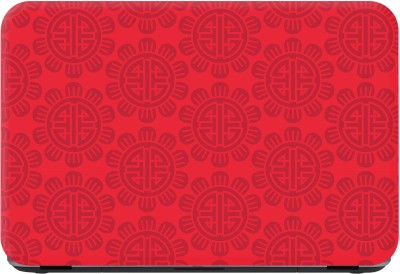 Flipkart SmartBuy red circles design pattern 2 Premium LG Vinyl (matte) Laptop Decal 15.6