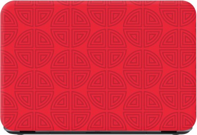 Flipkart SmartBuy red circles design pattern Premium LG Vinyl (matte) Laptop Decal 15.6