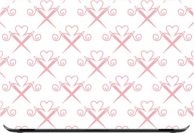 

Flipkart SmartBuy hearts pink pattern Premium LG Vinyl (matte) Laptop Decal 13.3