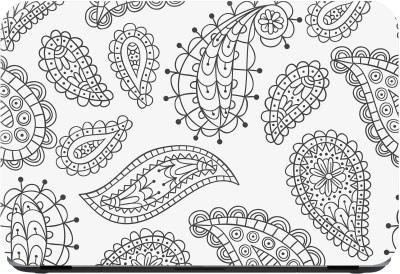 

Flipkart SmartBuy black and white mandala flowers 2 Premium LG Vinyl (matte) Laptop Decal 14.1