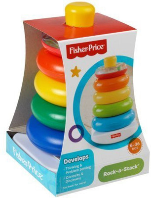 

Fisher-Price Brilliant Basics Rock-A-Stack, 71050, Multicolored(Multicolor)