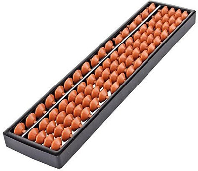

Flexzion Plastic Abacus Arithmetic Soroban Kid'S Calculating Tool 17 Digits Rods 5-Beads Wood Plastic Oriental Counting Calculator Portab(Multicolor)