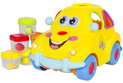 

Brand New Electric Car Toy Flashing Front & Back Lights And Music, Bump'N'Go, Shape Sorter(Multicolor)