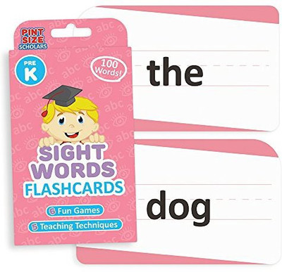 

Pint-Size Scholars Sight Words Flashcards Reading Readiness(Multicolor)