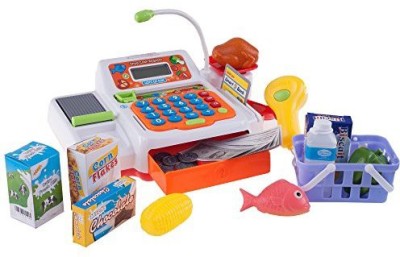 

Hey Play Pretend Electronic Cash Register With Real Sound(Multicolor)