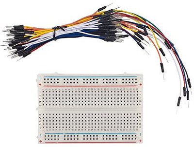

SunFounder Mini Breadboard Solderless Prototype Pcb Board Mb102 400 Points + Male To Male Jumper Cable Wires Flexible 65Pcs(Multicolor)