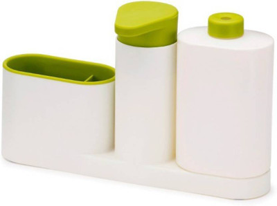 

Simxen Sink Organizer, Sink Stand, Cutlery Drainer, Brush And Sponge Keeper, Self Draining Sink Tidy with Built in Soap Dispenser Suction Cup Organizer Brush Sponge Cleaning Cloth Holder 350 L Soap, Shampoo Dispenser(Multicolor)