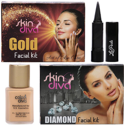 

Skin Diva Skin Care & Beauty Makeup Combo(Pack of 4)