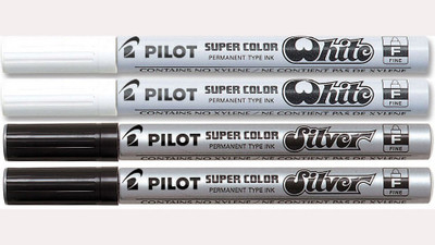 

Pilot Fine Permanent Marker (White/Silver/Gold - Pack Of 4)(Set of 4, Multicolor)