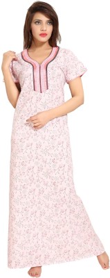 SABERA Women Nighty(Pink)