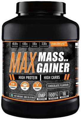 

Medisys Max Weight Gainers/Mass Gainers(3 kg, Chocolate)