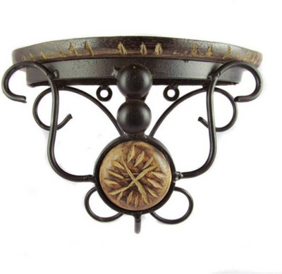 OnlinePurchas IRON Wooden Wall Shelf(Number of Shelves - 1, Brown)