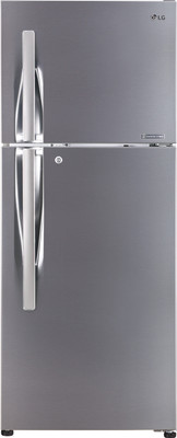 LG 260 L Frost Free Double Door Top Mount 4 Star Refrigerator(Shiny Steel, GL-T292SPZN) available at flipkart for Rs.27999
