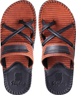 

Stylos Men Tan:Black Sandals