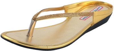

Belly Ballot Women Gold Flats