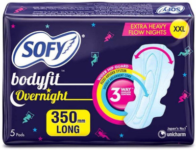 

Sofy Bodyfit Overnight XXL Sanitary Pad(Pack of 5)