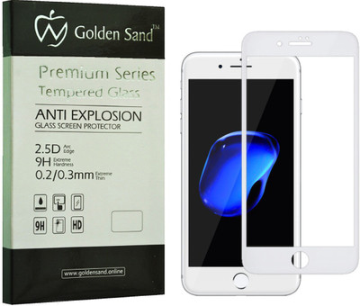 Golden Sand Edge To Edge Tempered Glass for Apple iPhone 8, Apple iPhone 7(Pack of 1)