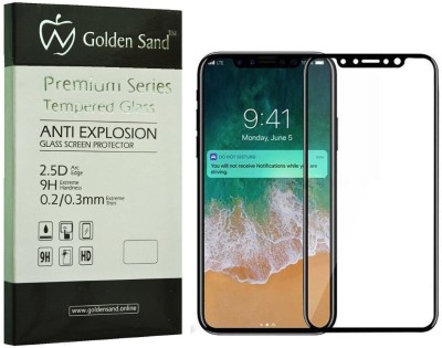 Golden Sand Tempered Glass Guard for Apple iPhone 10, Apple iPhone X(Pack of 1)