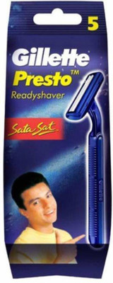 

Gillette Presto Readyshaver Sata Sat Razor(Pack of 5)