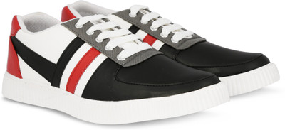 

Stylish Step Stylish Step Black Lace up Casual Shoes Sneakers For Men(Multicolor