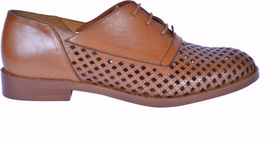 

FIRENZE ITALIANO SHOES FIRENZE LADIES FASHION LEATHER SHOES Party Wear For Women(Tan