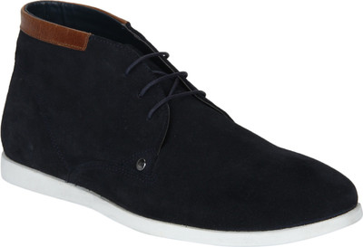 

Red Tape Leather Chukka Corporate Casuals For Men(Navy