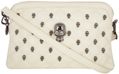 

La Fleur Girls Casual White PU Sling Bag