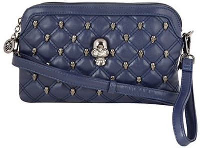 

La Fleur Girls Casual Blue PU Sling Bag