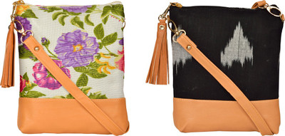 

Exotique Women Casual Multicolor Leatherette Sling Bag